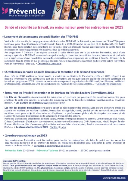 Préventica lance une campagne de sensibilisation | BATI-Today